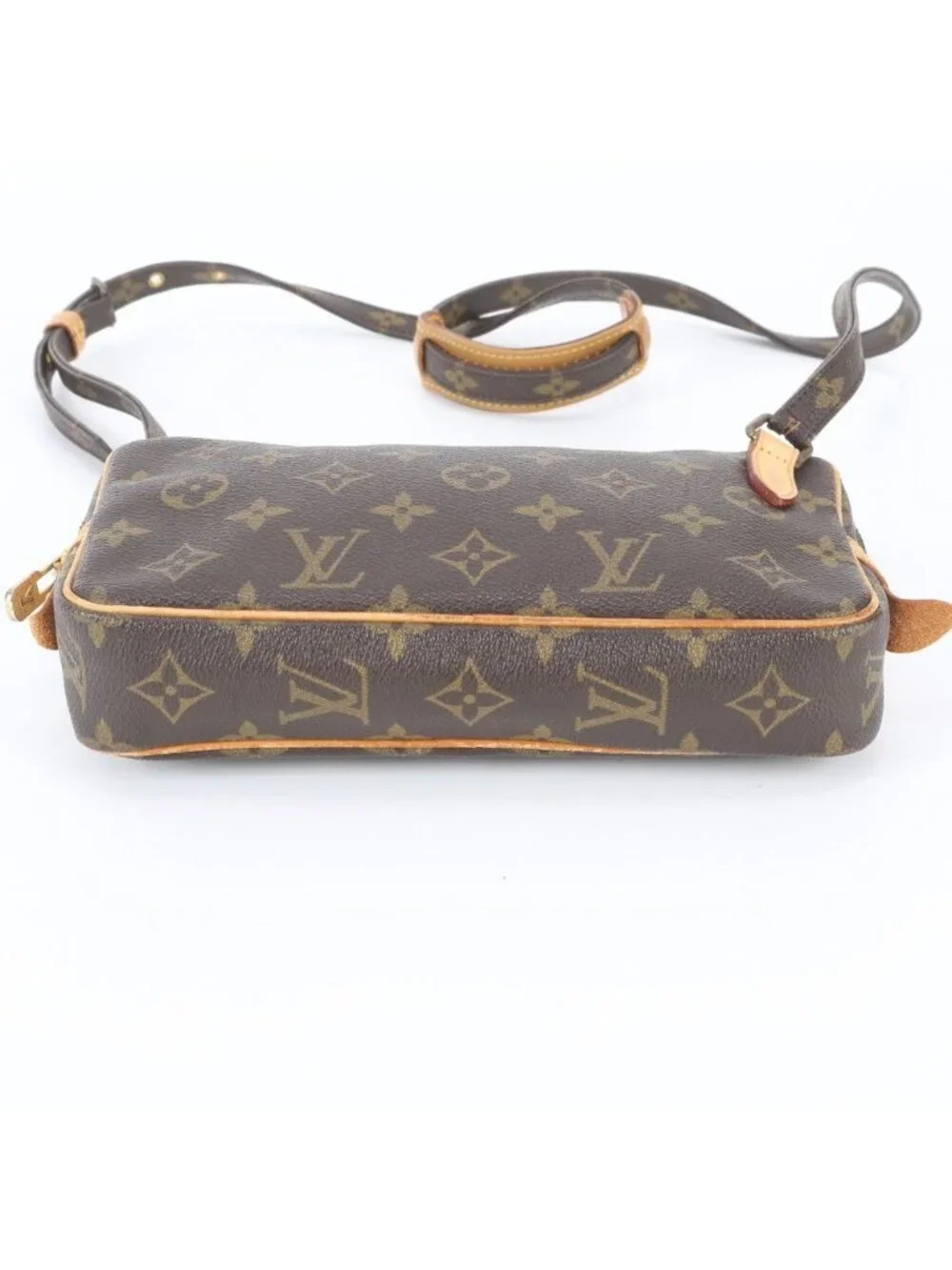 Louis Vuitton Monogram Maroulis Bandouliere Leather Shoulder Bag Crossbody Tote
